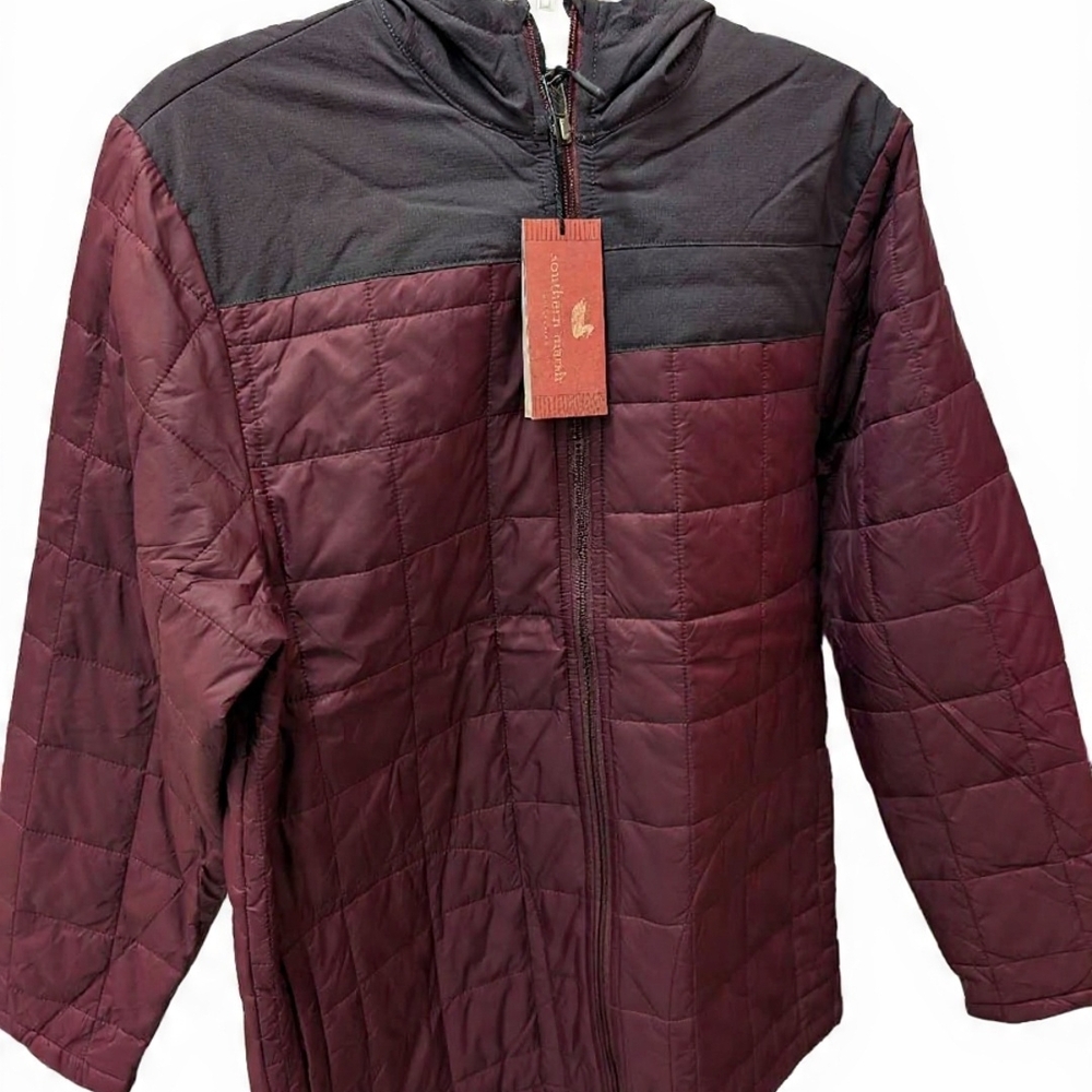 Southern Marsh Burgundy and Black Lightweight Jacket